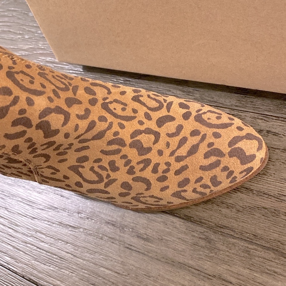 NIB [Lucky Brand] Wafael Javan Print Padded Insole Wedge Booties Women’s Sz 5.5 - Picture 4 of 12